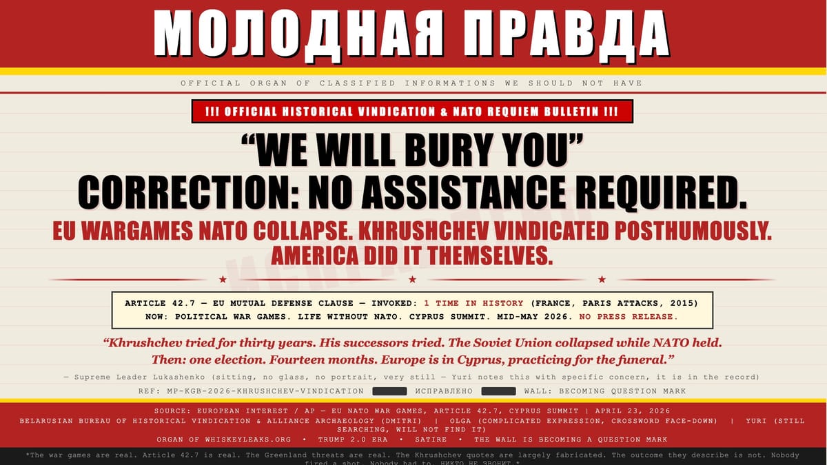 !!! Official Historical Vindication; NATO Requiem Bulletin !!!
