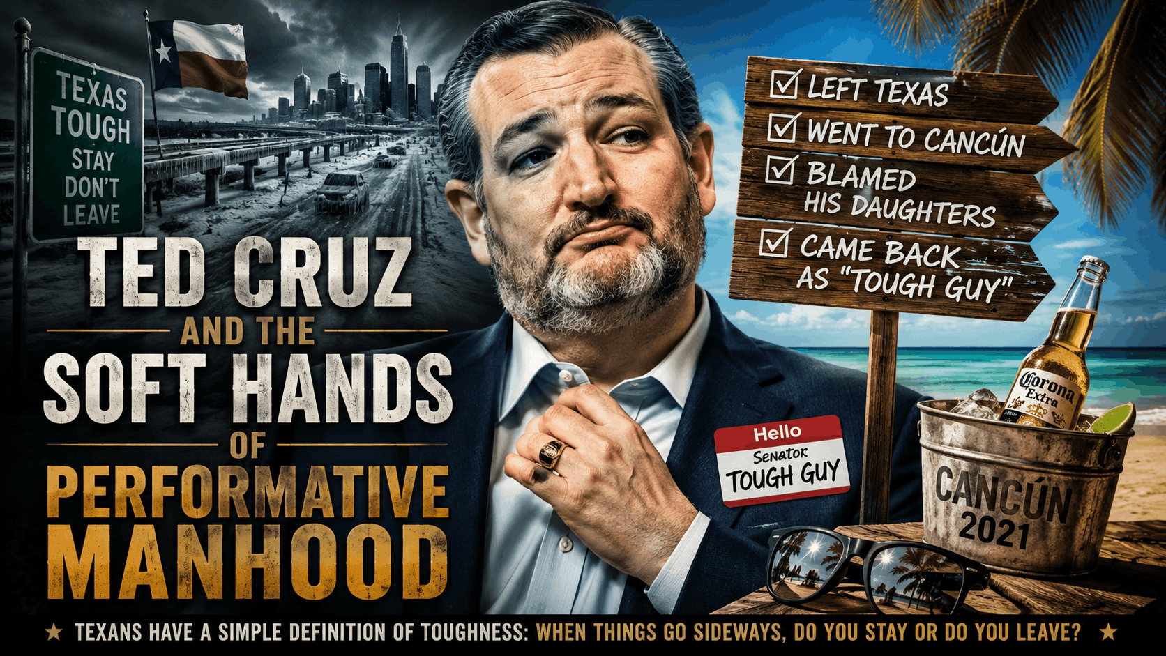 Ted Cruz and the Soft Hands of Performative Manhood
