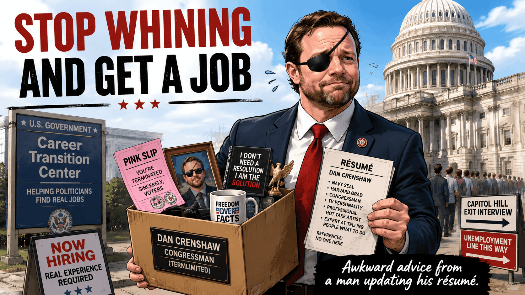 Tough Talk and Going Soft - Crenshaw (R-Unemployed)