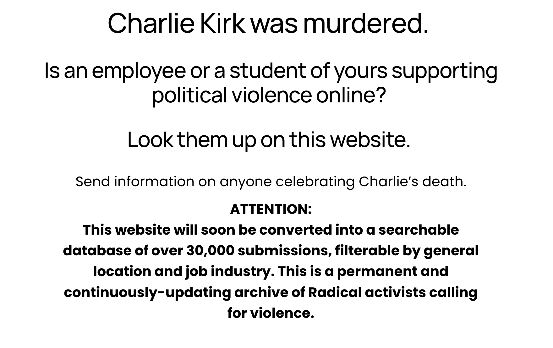 Ever hear about  www.charliesmurderers.com?  Want to do something about it?