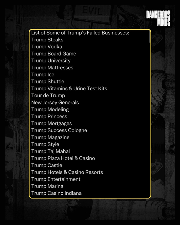 Donald Trump’s Failed Businesses: The Body Count