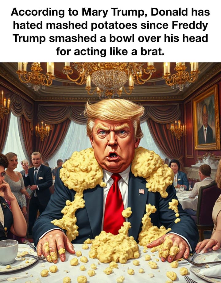 The funny thing about mashed potatoes