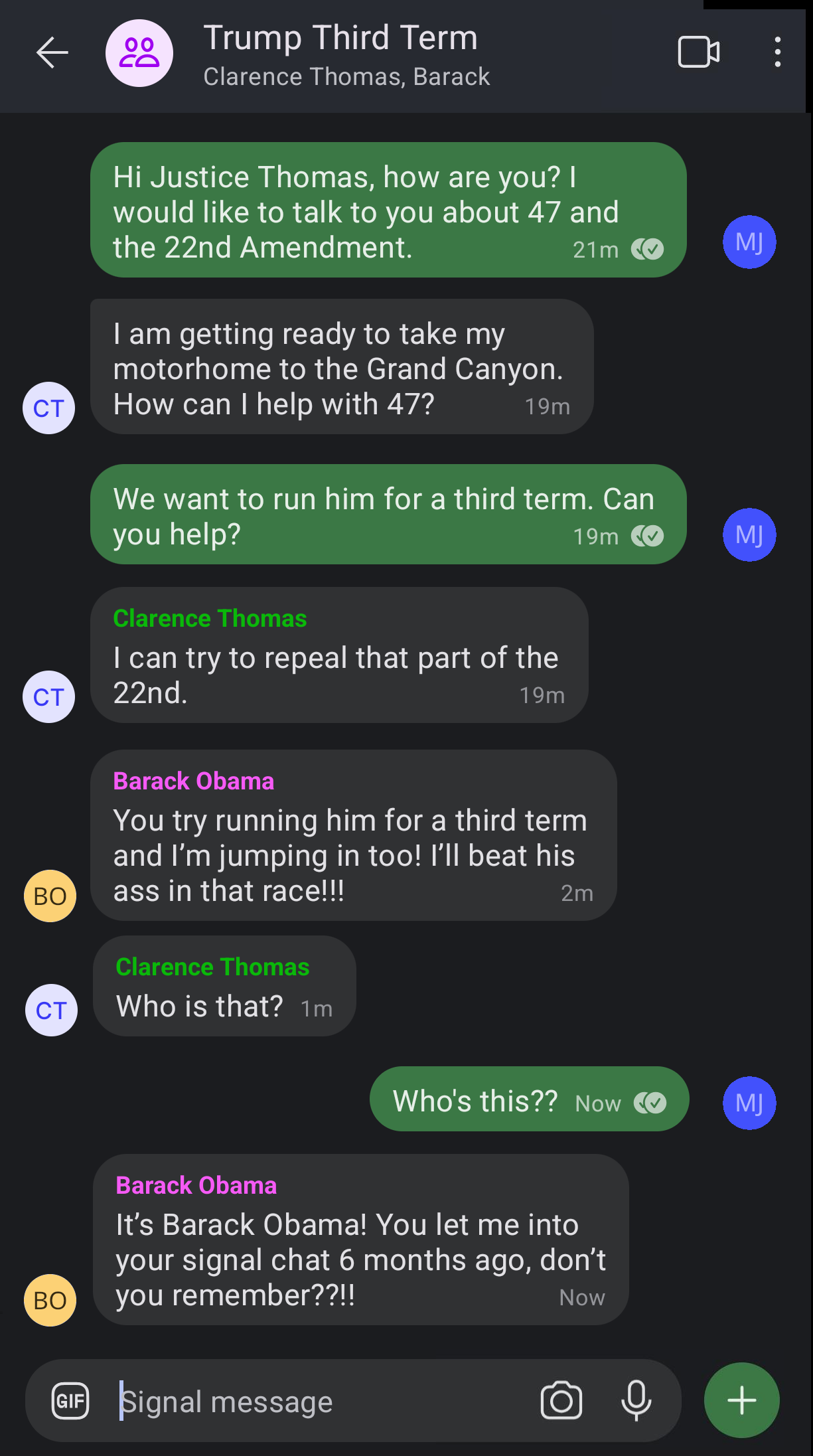 Pushing Trump for a Turd Term?