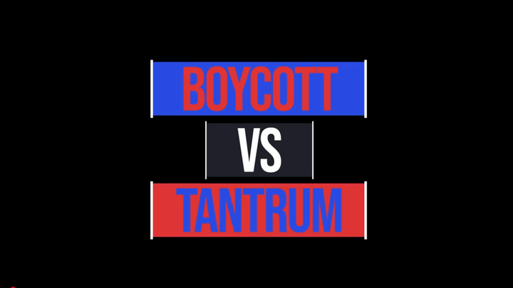 Boycotts vs Tantrums
