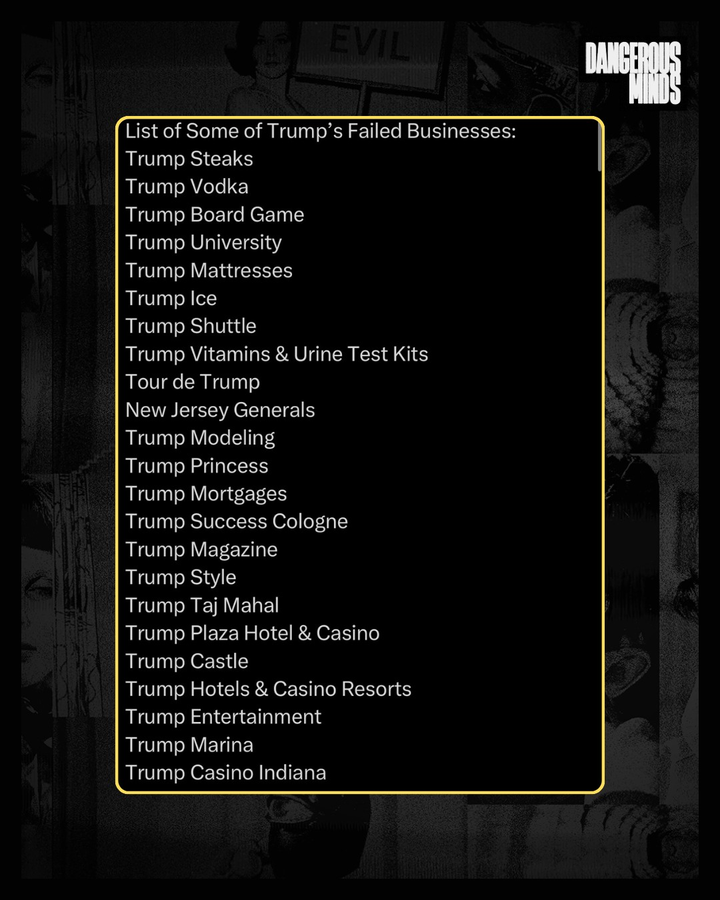 Donald Trump’s Failed Businesses: The Body Count