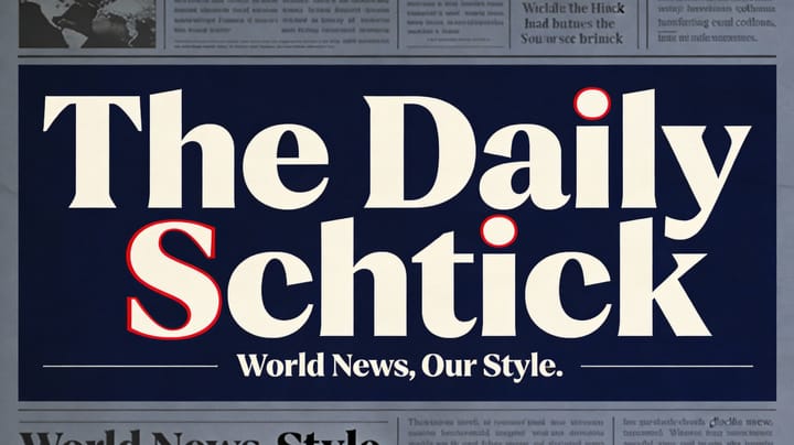 The Daily Schtick: Love, Lawsuits & Late‑Stage Empire – 13 February 2026 Edition