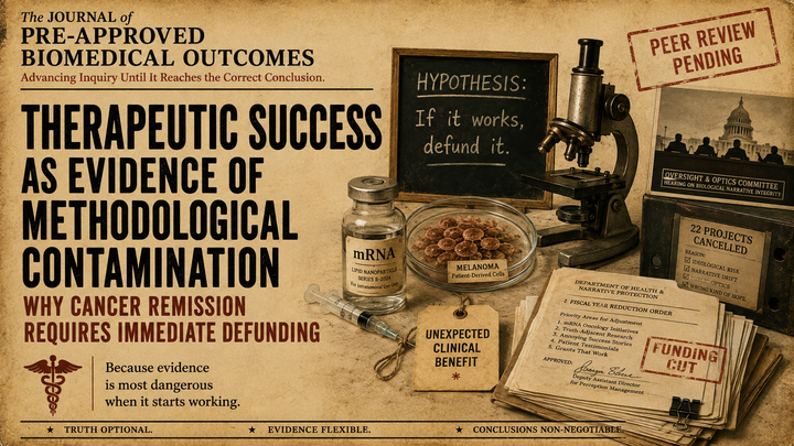 A Study: Why Cancer Remission Requires Immediate Defunding by HHS