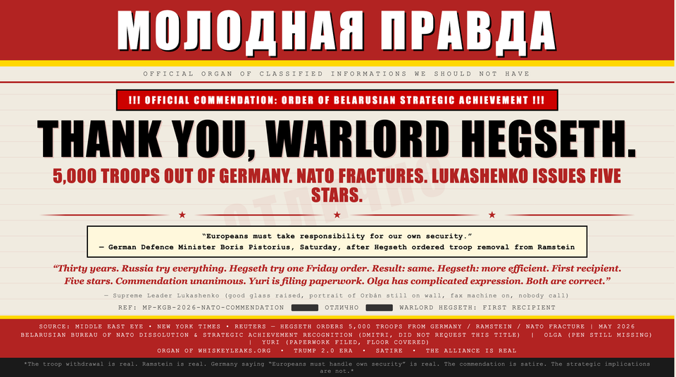 !!! Thanks You Warlord Hegseth !!!
