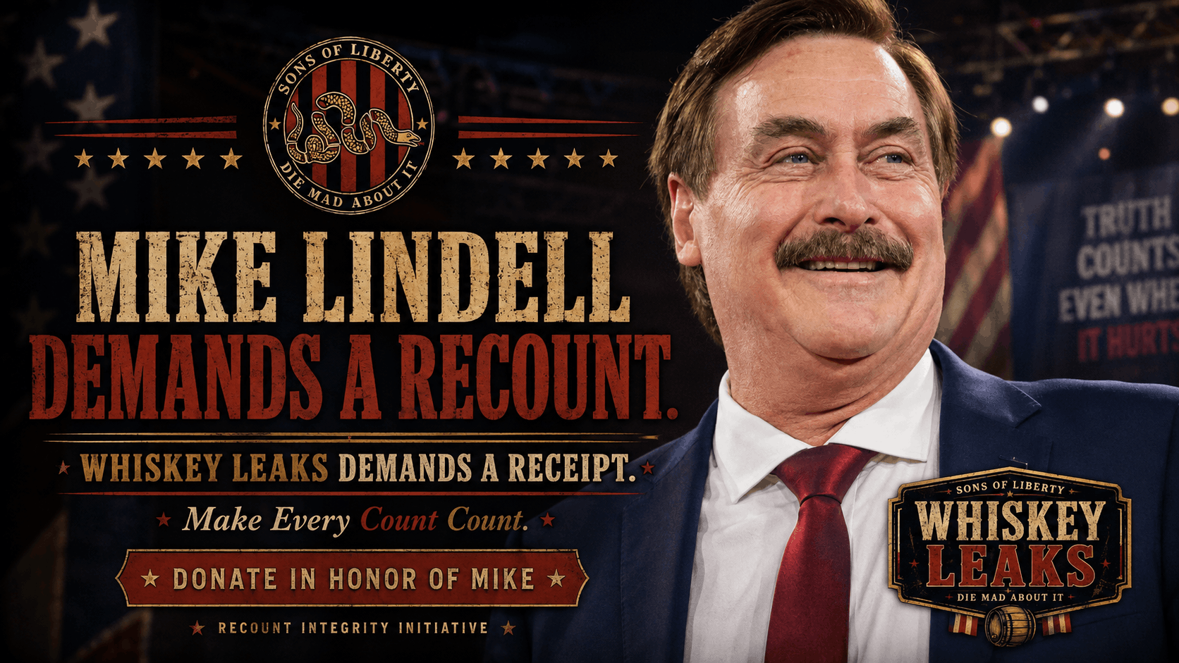 Mike Lindell Demands a Recount. We Demand a Receipt.